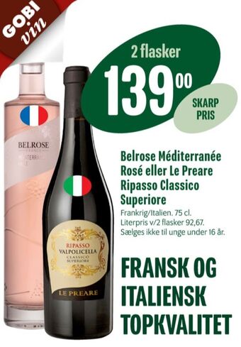 Min Købmand Ukendt fransk rosévin tilbud