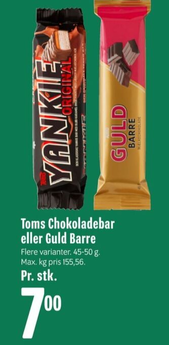 Min Købmand Guldbarre chokoladebar mælk tilbud
