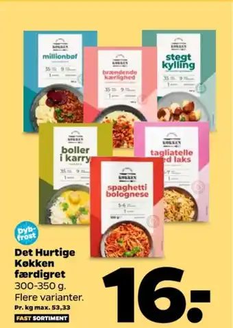 Netto Det hurtige køkken færdigretter tilbud