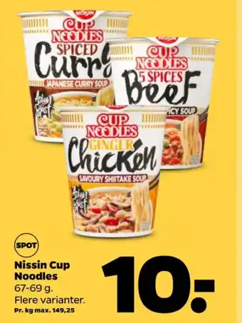 Netto Nissin nudler tilbud