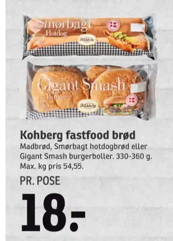 SPAR Kohberg pølsebrød tilbud