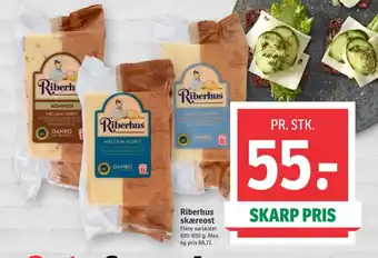SPAR Riberhus skæreost kommen mellemlagret 45+ tilbud