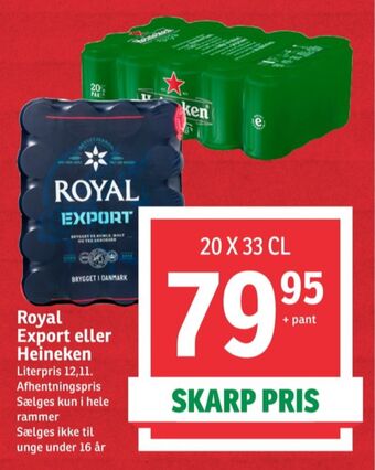 SPAR Heineken øl tilbud