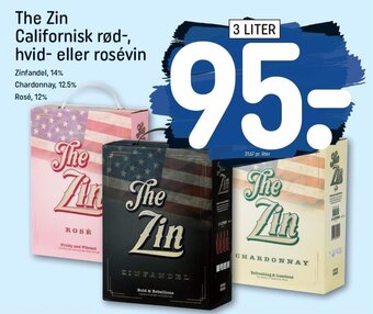 REMA 1000 The Zin Californisk Rød-Hvid-Eller Rosévin tilbud
