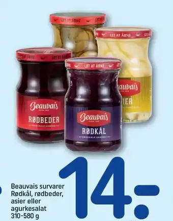 REMA 1000 Beauvais Survarer Rødkål rødbeder, Asier Eller Agurkesalat tilbud