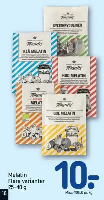 Melatin Flere Varianter