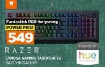 Power Razer Cynosa Gaming Tastatur V2 RAZCYNOSACHV2 tilbud