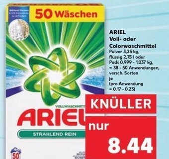 Kaufland DE Ariel Voll-oder Colorwaschmittel tilbud