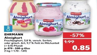 Kaufland Ehrmann Almighurt tilbud
