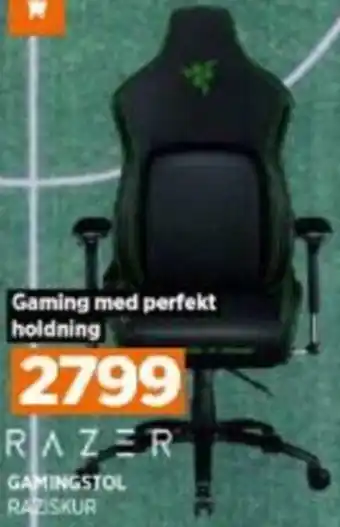 Power Razer GamingStol RAZISKUR tilbud