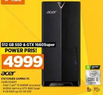 Power Acer StationÆr Gaming Pc DGBEZEQ001 tilbud