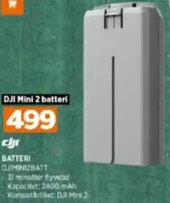 Power Ciji Batteri DJIMINI2BATT tilbud