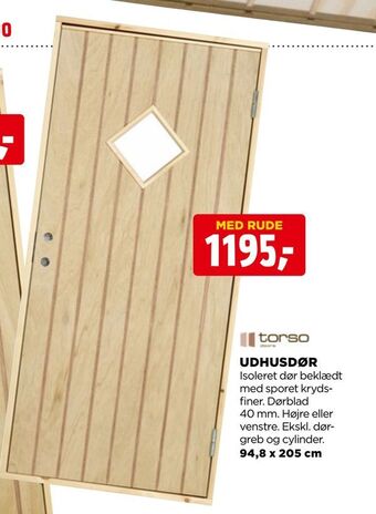 jem & fix Udhusdør tilbud