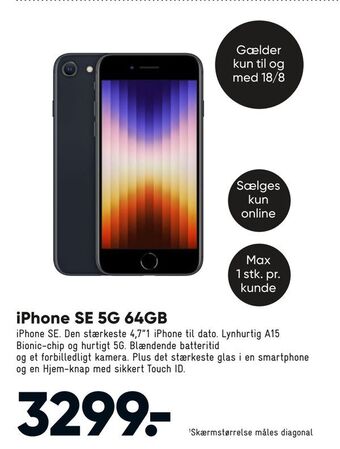 Bilka Iphone se 5g 64gb tilbud