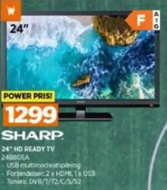Power Sharp 24" HD Ready Tv 24BBCEA tilbud