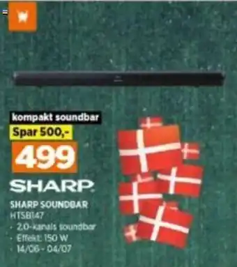 Power Sharp Soundbar HTSB147 tilbud