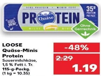 Kaufland DE Loose Quäse -Minis Protein tilbud