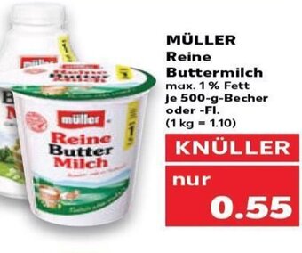 Kaufland DE Müller Reine Buttermilch tilbud