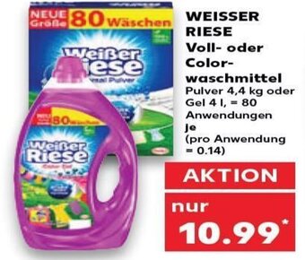 Kaufland Weisser Riese Voll-oder Color waschmittel tilbud
