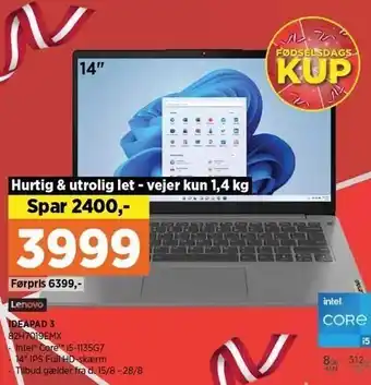 Power Ideapad 3 14" tilbud