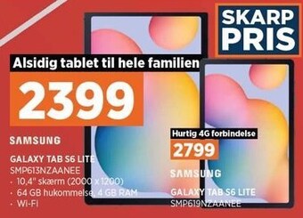 Power Galaxy tab s6 lite tilbud