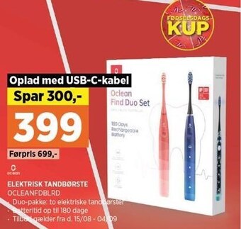 Power Elektrisk tandbørste tilbud