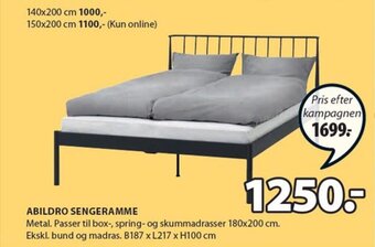JYSK Abildro Sengeramme tilbud