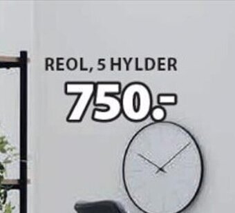 JYSK Reol, 5 Hylder tilbud