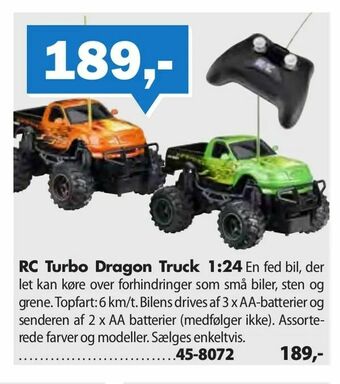 RC Turbo Dragon Truck 1:24