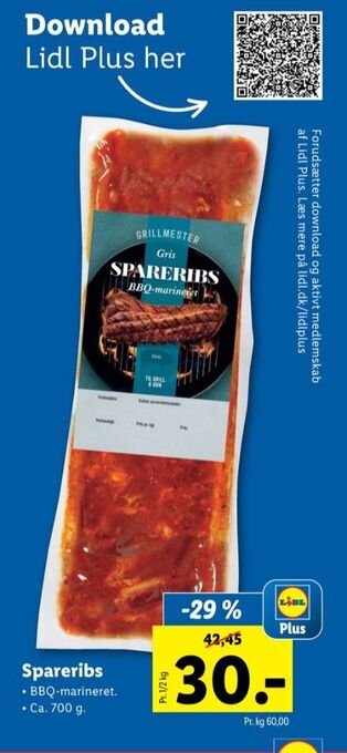 Lidl Grillmester spareribs tilbud