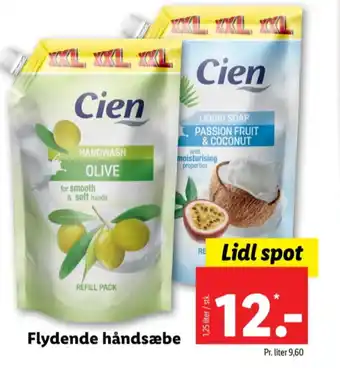 Lidl Cien flydende sæbe tilbud