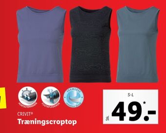 Lidl Crivit træningstop tilbud