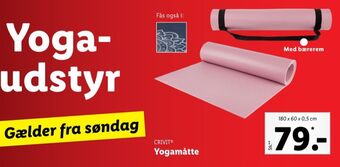 Lidl Crivit yogamåtte tilbud