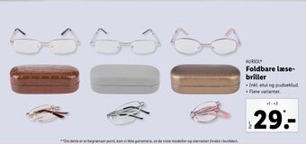 Lidl Auriol læsebriller tilbud