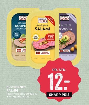 MENY Gul bordpak kødpølse tilbud