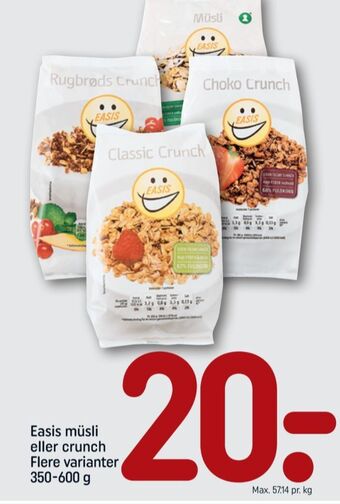 REMA 1000 Easis müsli tilbud