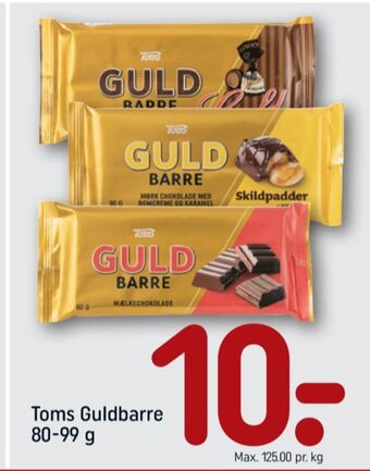 REMA 1000 Guldbarre chokoladebar guldkarameller tilbud