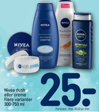 REMA 1000 Nivea men bodyshampoo tilbud