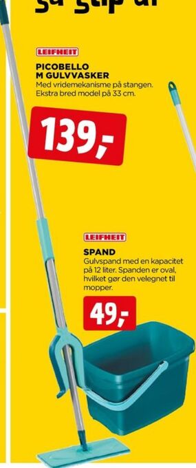 jem & fix Leifheit moppe tilbud