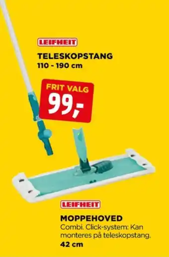 jem & fix Leifheit teleskopskaft tilbud