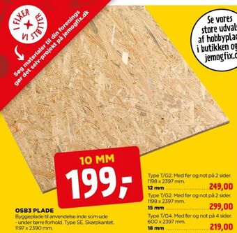 jem & fix Ukendt osb plade tilbud