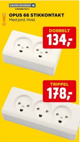 jem & fix Opus stikkontakt tilbud