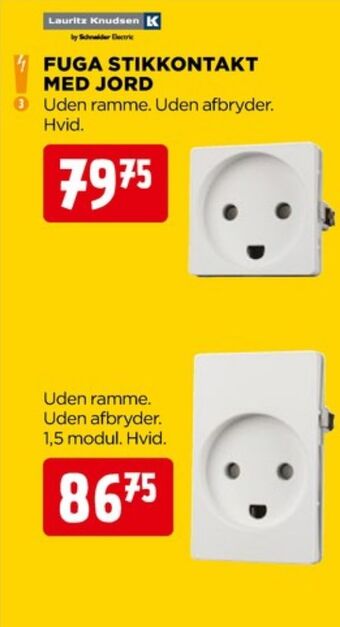 jem & fix Fuga stikkontakt tilbud