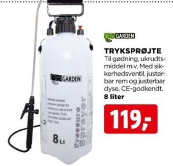 jem & fix Garden tryksprøjte tilbud