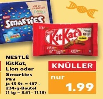 Kaufland Nestlé Kitkat,Lion oder Smarties tilbud