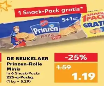 Kaufland De Beukelaer Prinzen-Rolle Minis tilbud