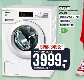 Skousen Miele vaskemaskine wsa033 tilbud