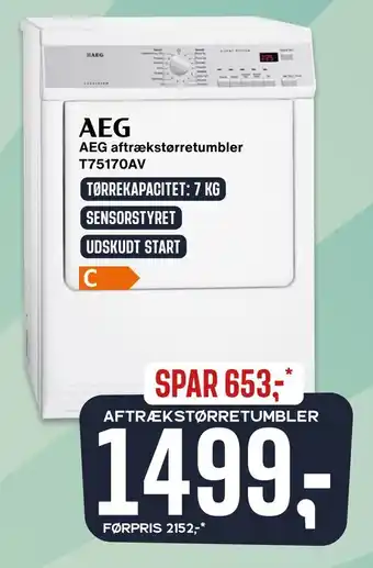 Skousen Aeg aftrækstørretumbler t75170av tilbud