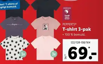 Lidl Pepperts T-shirt 3-pak tilbud
