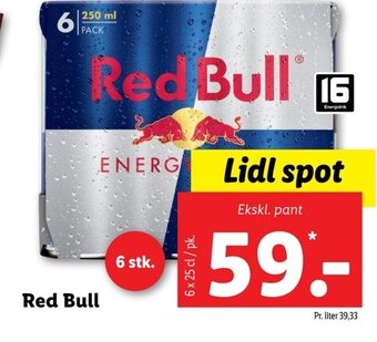 Lidl Red Bull tilbud